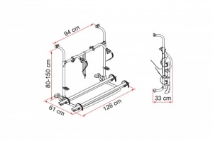 Fiamma Carry-Bike Pro Autotrail Motorhome Cycle Rack