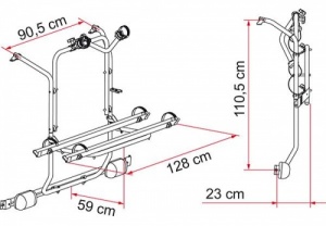 Fiamma Carry-Bike Cycle Rack For Viano / Vito