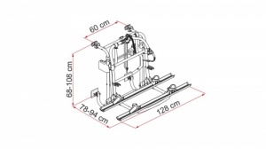 Fiamma Carry-Bike Lift 77 Motorhome Cycle Rack