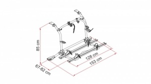 Fiamma Carry-Bike Cycle Rack VW T5 Pro Deep Black