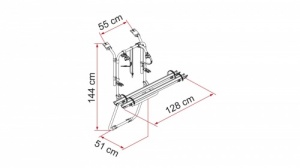 Fiamma Carry-Bike Renault Trafic D Cycle Rack For Twin Doors