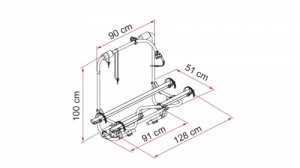 Fiamma Carry-Bike Caravan XL A Pro 300 Cycle Rack