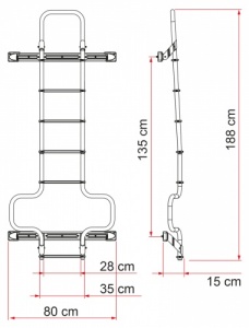 Fiamma Deluxe DJ Ladder (for Ducato after 2006)