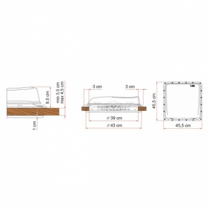 Fiamma Rooflight Turbo Vent White (40 x 40cm)