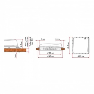 Fiamma Rooflight Turbo Vent Premium White (40 x 40cm)