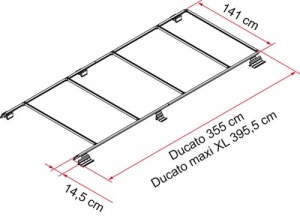 Fiamma Roof Rail Ducato Luggage Carrier