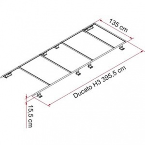 Fiamma Roof Rail Ducato Luggage Carrier