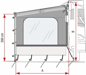 Fiamma Side W Panel For Caravanstore XL & F35 Pro Awning