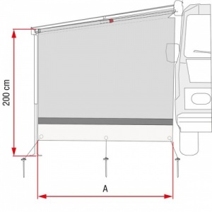 Fiamma Sun View Side Panel For Caravanstore F45S F45L F65L F65S F80S & F35 Pro Awning