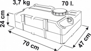 Fiamma 70 Litre Fresh Water Tank