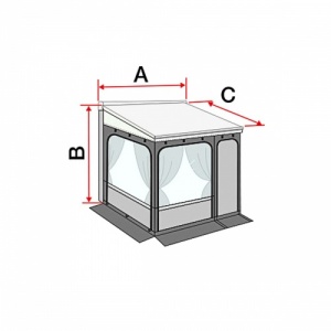 Fiamma Privacy Room Van 260 F45 Awning Enclosure