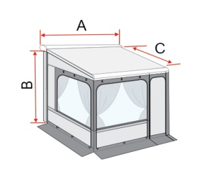 Fiamma F80 Privacy Room 300 For Caravan Motorhome