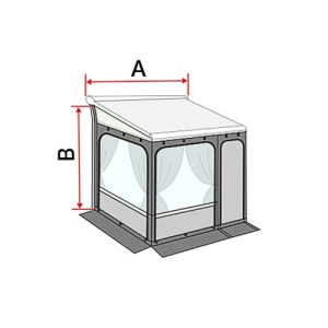 Fiamma Privacy Room Light 300 Large Awning Enclosure