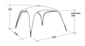 Outwell Event Lounge L 3.5 x 3.5M Shelter Gazebo