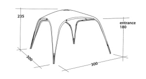 Outwell Event Lounge M 3 x 3M Shelter Gazebo