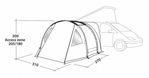 Easy Camp Shamrock Drive Away Campervan Awning