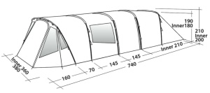 Easy Camp Palmdale 800 LUX Poled Tent