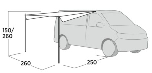 Easy Camp Voss Campervan Awning Canopy