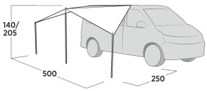 Easy Camp Lom Tri Campervan Awning Canopy