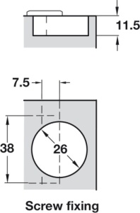 Concealed Cup Hinge 92 (Pair)