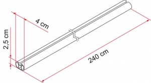 Fiamma Fixing-Bar Rail Pro L