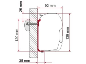 Fiamma F45 Awning Adapter Kit - AS 400