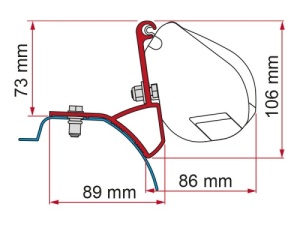 Fiamma F35 Awning Adapter Kit - Trafic/Vivaro After 2015