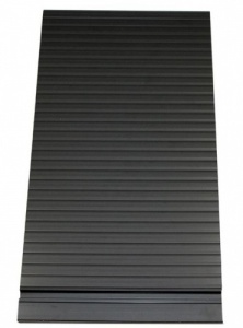 Tambour Roller Door 350 x 650mm Black