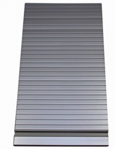 Tambour Roller Door 350 x 650mm Silver