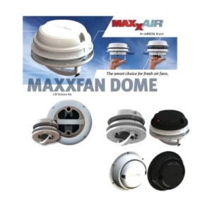 Maxxair Maxxfan Dome PLUS Roof Vent With 12v Fan & LED Lighting