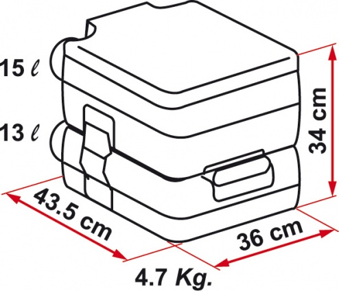 Fiamma Bi Pot 34 Portable Toilet