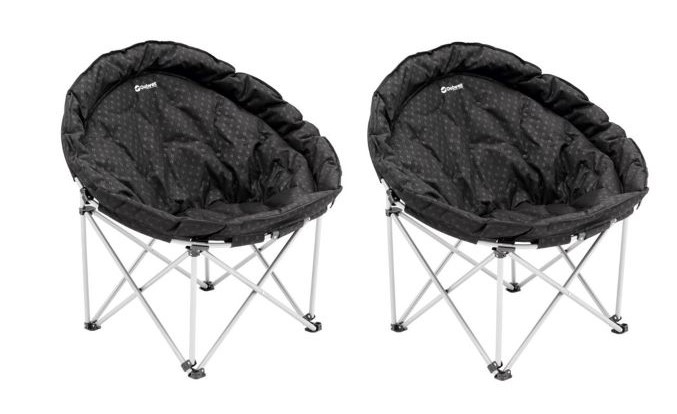 2 x Outwell Casilda XL Half Moon Chairs