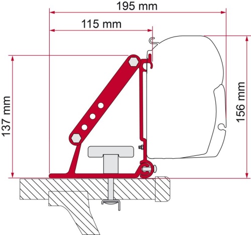 Fiamma F35 / F45 Awning Adapter Kit - Kit Auto