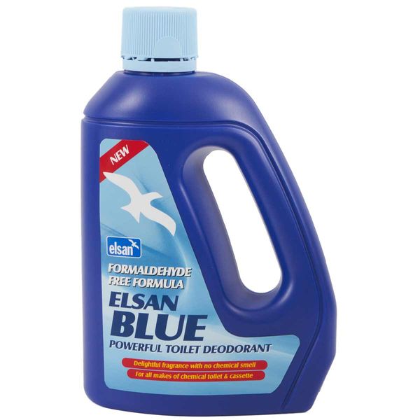 Elsan Toilet Chemical Fluid Blue FORMALDEHYDE FREE 2 Litre