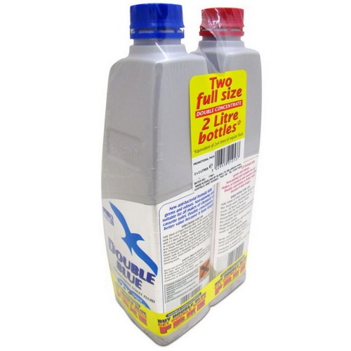 Elsan Toilet Chemical Fluid Twin Pack Blue & Pink Concentrated (2 x 2 Litre)