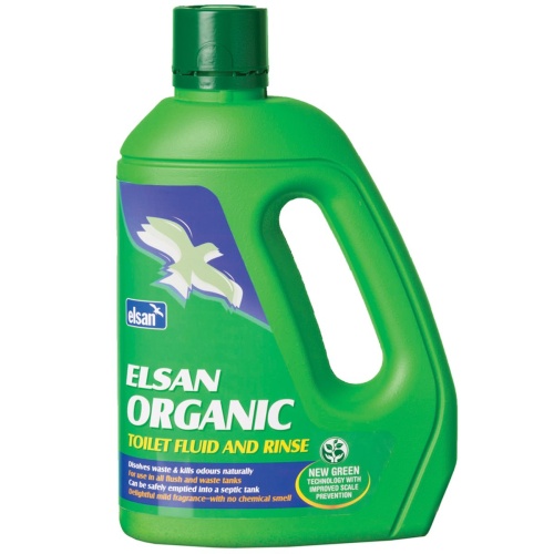 Elsan Toilet Chemical Fluid And Rinse Green Organic 2 Litre