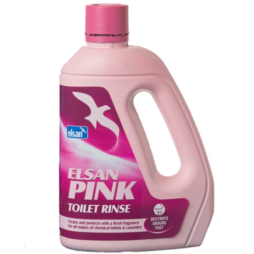 Elsan Toilet Chemical Fluid Rinse Pink 2 Litre