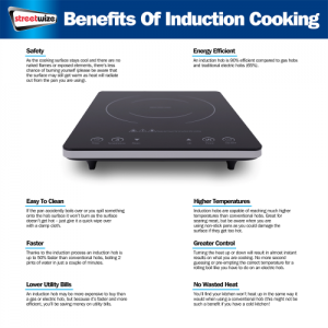 Leisurewize Induction Hob With 9 Power Settings from 300W-2000W