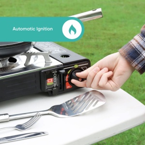 Leisurewize Double Burner Portable Gas Stove